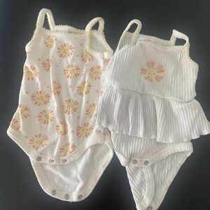 Rabbit + Bear Organic Baby Onesie